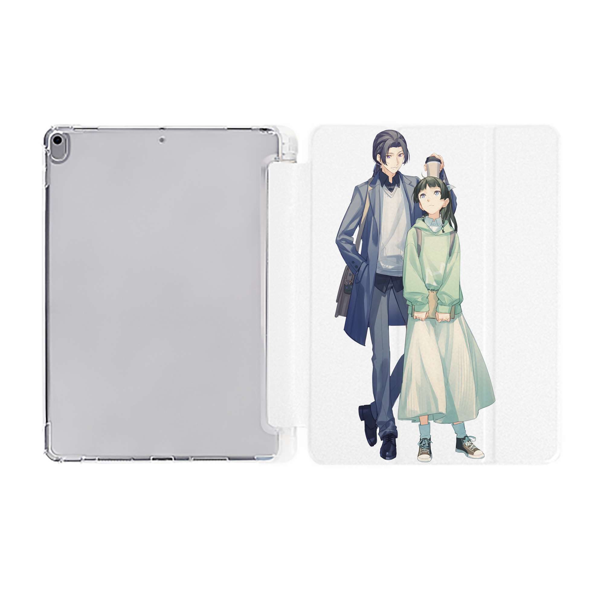 （画像用） 薬屋のひとりごと The Apothecary Diaries IPad ケース ペン収納付き 三つ折りスタンド PUレザー×シリコン 対応機種9.5/10.5/10.9インチ